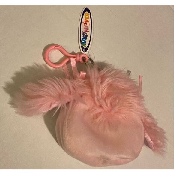 Mary Meyer Plush Pink Poodle Bows Dog Clip on Change Purse NWT - Picture 3 of 6